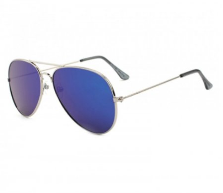 Flat Lens Aviator Metal Sunglasses AV013