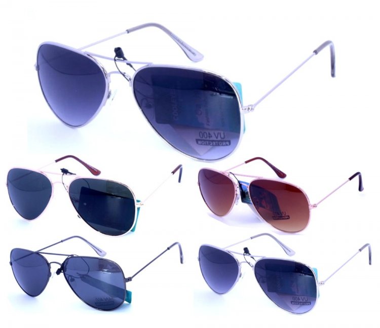 Aviator Metal Sunglasses AV007-1