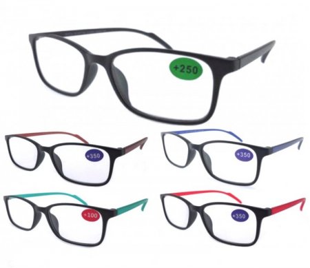 Fashion Plastic Reading Glasses 4 Style R9204-07