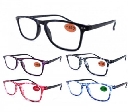 Fashion Plastic Reading Glasses 4 Style R9204-07