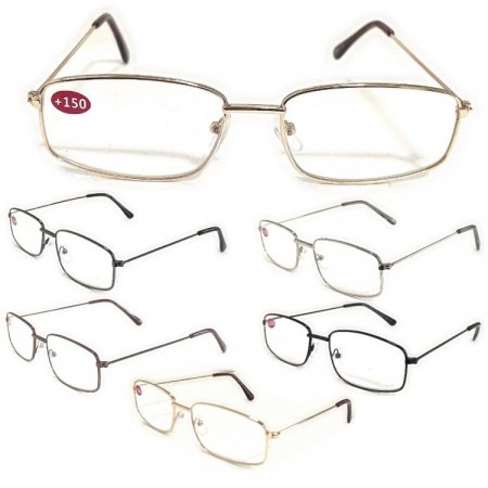 Metal Frame Reading Glasses 4 Style Assot. R9236-39