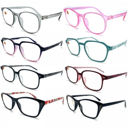 Fashion Unisex Plastic Reading Glasses 4 Style Asstd R9250-53